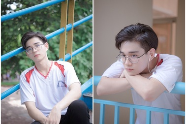 Nam sinh mặc đồng phục thể dục đẹp trai như tài tử điện ảnh