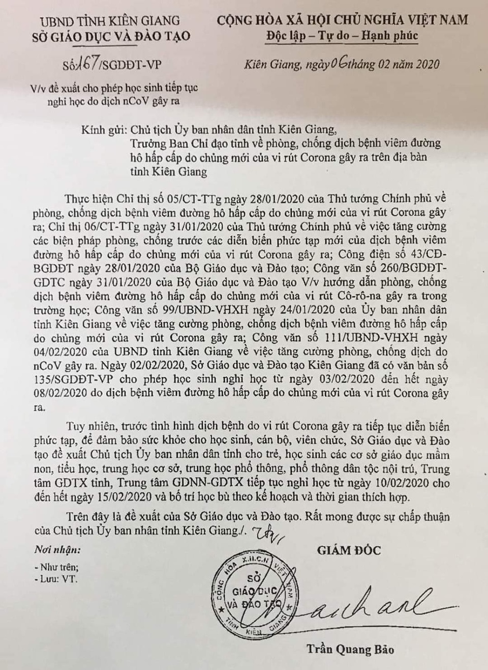 Nhiều tỉnh miền Tây cho HS nghỉ học thêm 1 tuần, Bến Tre vẫn cho HS đi học - 1