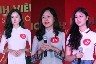 Nữ sinh Hà Nội xúng xính váy áo dự thi Sơ khảo Hoa khôi Sinh viên Việt Nam