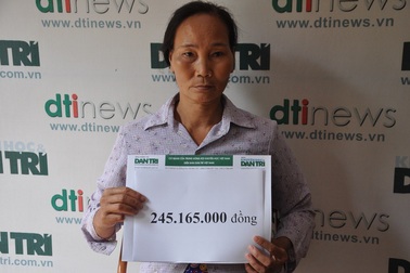 Hơn 245 triệu đồng đến với cậu bé Dương bị ung thư máu