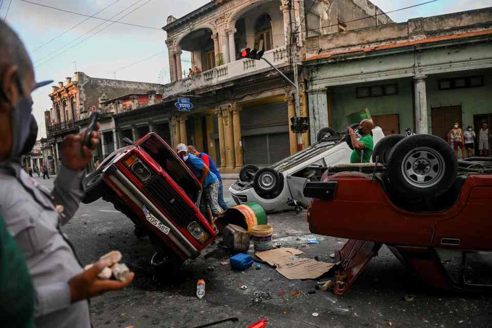 Biểu tình ở Havana, Cuba cáo buộc Mỹ kích động bất ổn - 1 Biểu tình ở Havana, Cuba cáo buộc Mỹ kích động bất ổn - 1