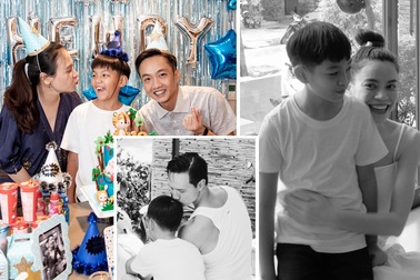 Hồ Ngọc Hà và Quốc Cường làm sinh nhật riêng cho con trai Subeo