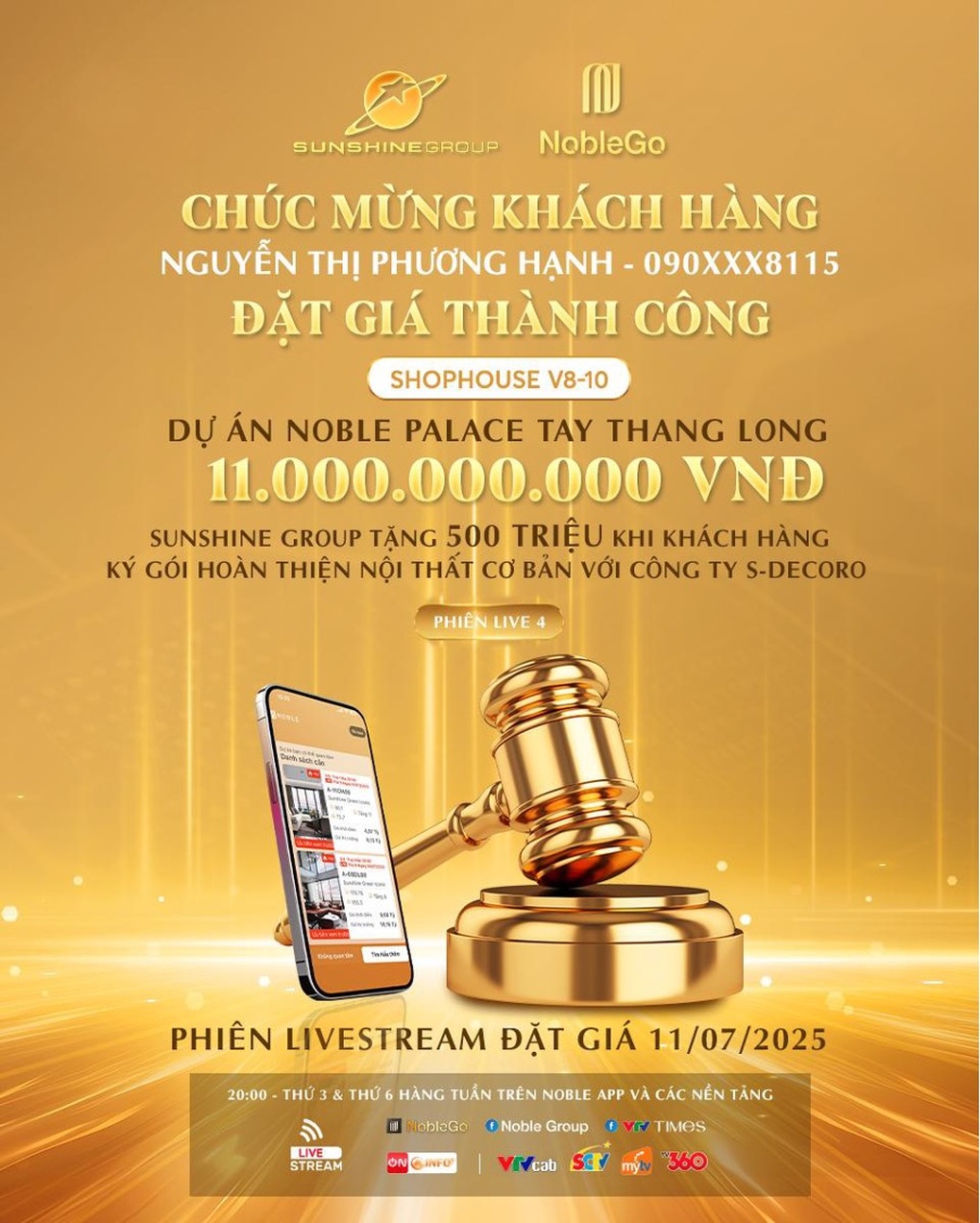 Khách chốt nhà phố Noble Palace Tay Thang Long trên livestream thấp hơn thị trường 2,5 tỷ đồng - 1 Khách chốt nhà phố Noble Palace Tay Thang Long trên livestream thấp hơn thị trường 2,5 tỷ đồng - 1