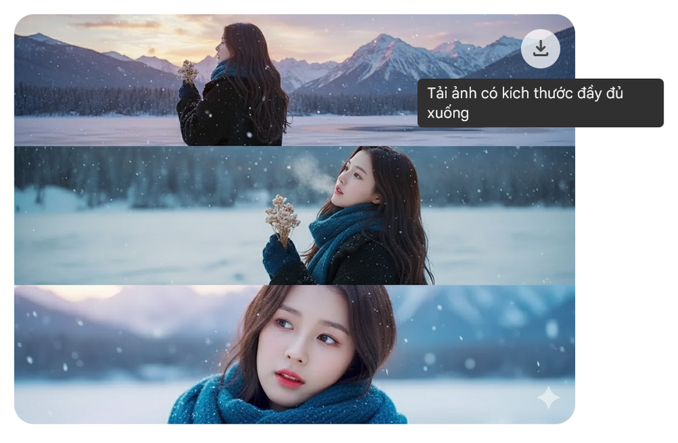 Instrucțiuni pentru utilizarea inteligenței artificiale pentru a crea fotografii, urmând trendul „ploii de zăpadă” care provoacă agitație printre internauți - 6 Hướng dẫn dùng AI tạo ảnh theo trào lưu “mưa tuyết” đang gây sốt dân mạng - 6