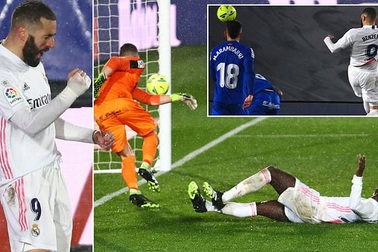 Đánh bại Getafe, Real Madrid chỉ còn kém Atletico 5 điểm