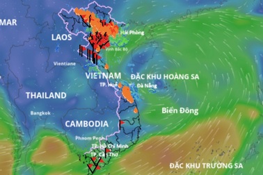 Miền Bắc có nơi mưa to đến rất to