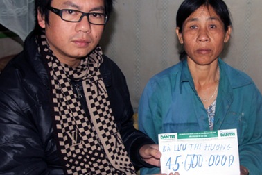 Thêm 45 triệu đồng đến với cháu Trần Thị Tân