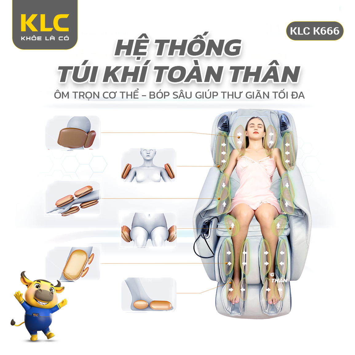 Cách chọn mua ghế massage chính hãng KLC phù hợp với từng đối tượng - 3 Cách chọn mua ghế massage chính hãng KLC phù hợp với từng đối tượng - 3