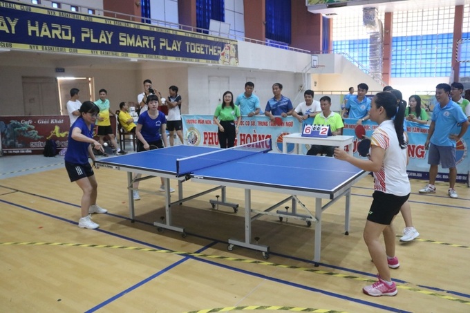 Hội thao diễn ra sôi nổi với nhiều bộ môn thi đấu 
