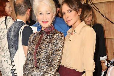 Helen Mirren hết lời khen ngợi Victoria Beckham