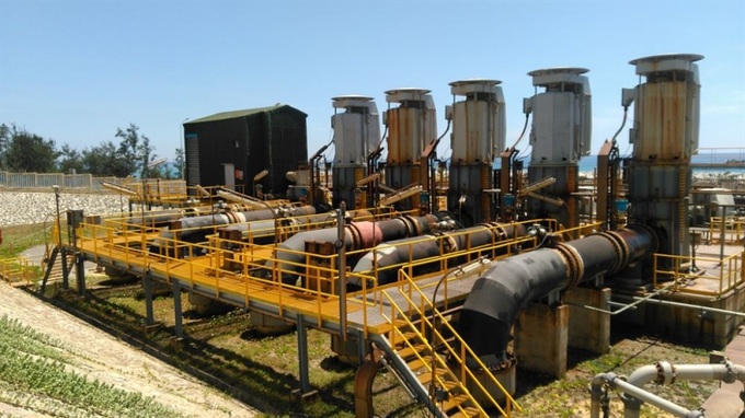 Hệ thống bơm nước biển làm mát của NMLD Dung Quất.