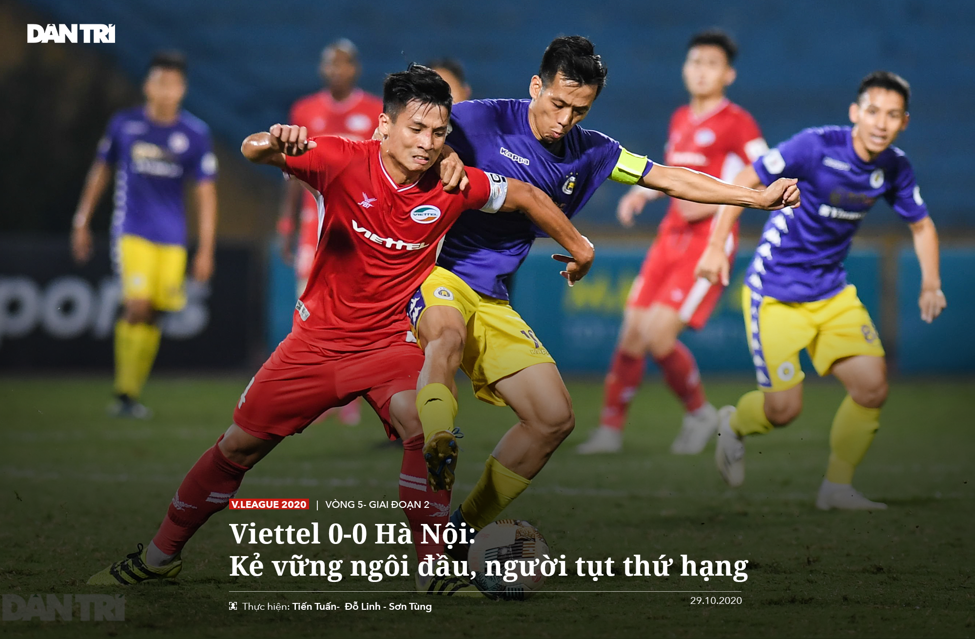 CLB Viettel 0-0 CLB Hà Nội: Kẻ vững ngôi đầu, người tụt thứ hạng