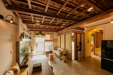 Không gian hoài cổ trong căn chung cư tuyệt đẹp của cặp vợ Việt chồng Tây