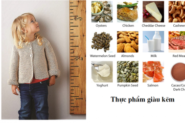 Thiếu kẽm - nguyên nhân khiến trẻ biếng ăn, chậm tăng cân, thấp còi