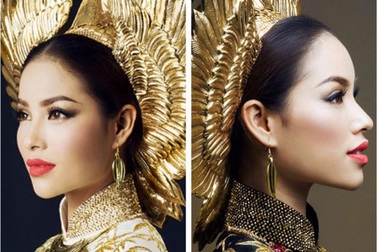 Những bộ áo dài có một không hai trên “đấu trường” nhan sắc quốc tế