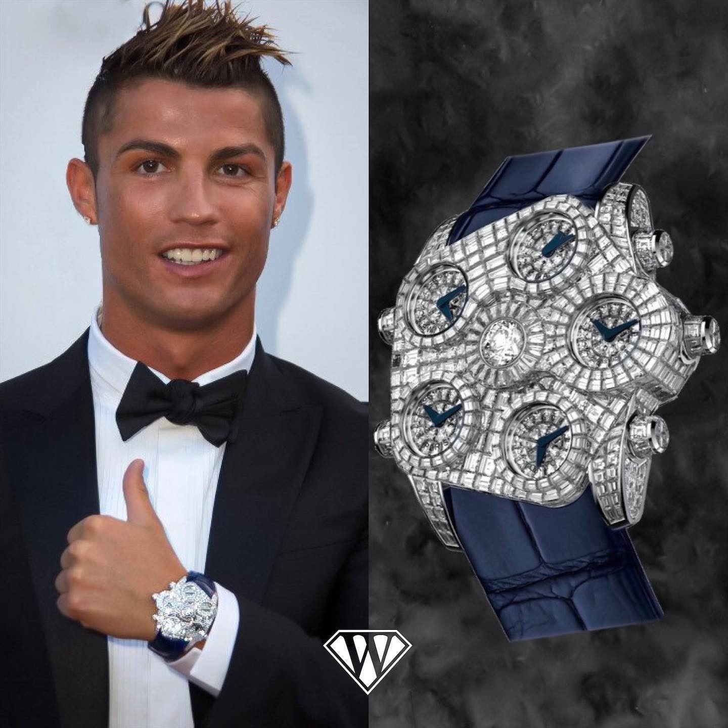 View - Bóc giá bộ sưu tập đồng hồ tiền tỷ, nạm kim cương của Cristiano Ronaldo | Báo Dân trí