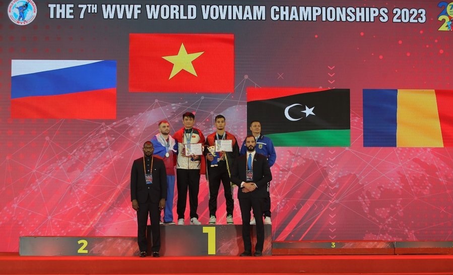 Boxer Nam Dinh skvěle získal zlatou medaili na mistrovství světa Vovinam - 2. Võ sĩ Nam Định xuất sắc giành HCV Vovinam thế giới - 2