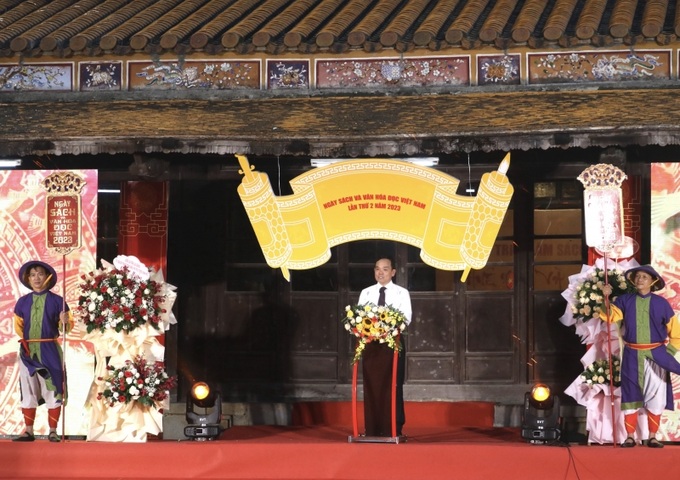 Phó Thủ tướng Chính phủ Trần Lưu Quang phát biểu chào mừng tại Lễ Khai mạc Ngày Sách và Văn hóa đọc Việt Nam lần thứ 2 năm 2023