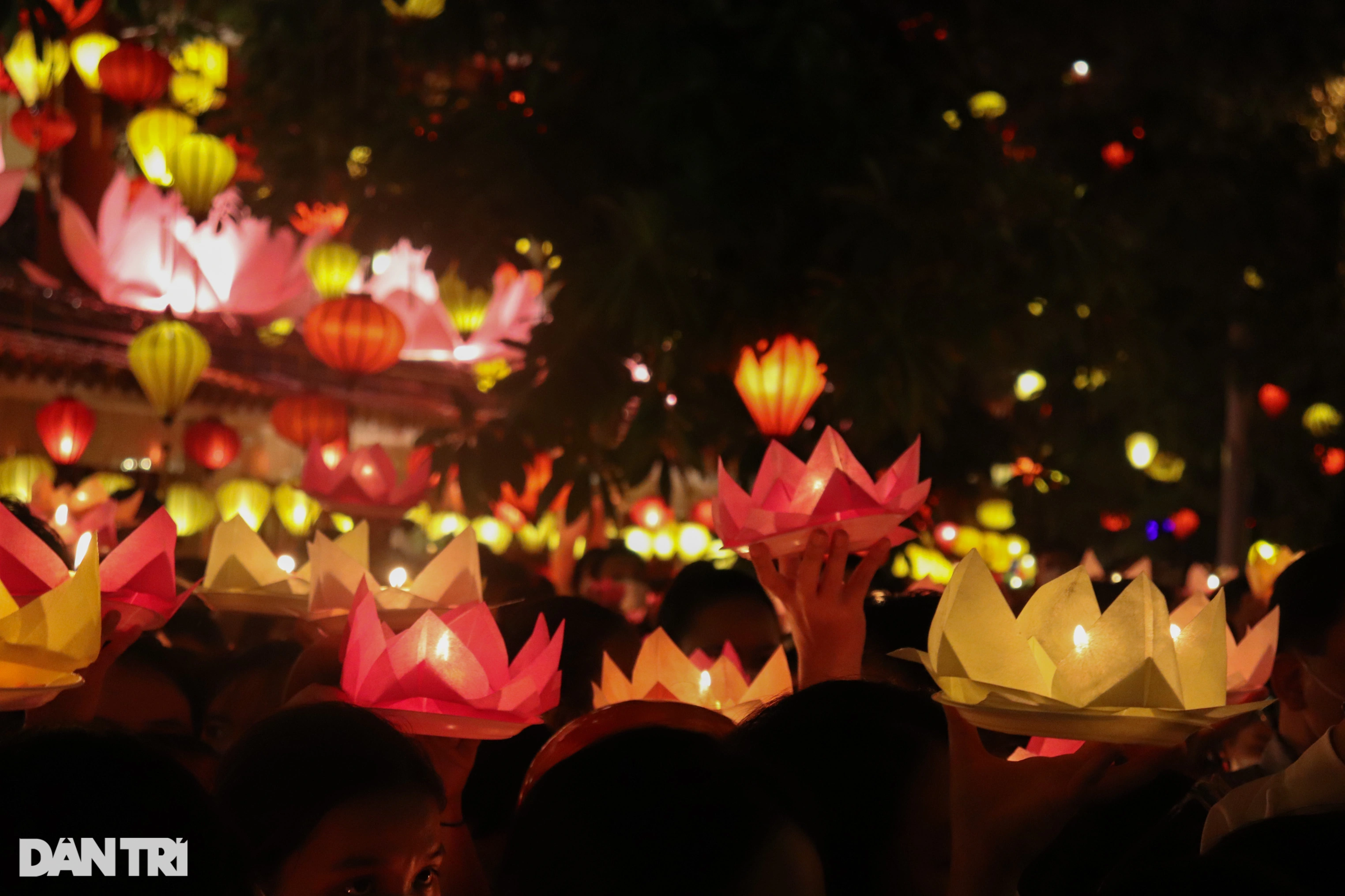 Hàng nghìn người dân TPHCM chen chúc thả hoa đăng mừng lễ Phật đản - 8 Hàng nghìn người dân TPHCM chen chúc thả hoa đăng mừng lễ Phật đản - 8