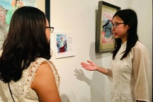 Họa sĩ 17 tuổi lan tỏa tình yêu văn chương qua triển lãm "Họa - Thơ đi sứ"