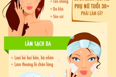 Phụ nữ 30+ nên chăm sóc da như thế nào?