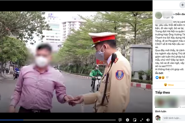 Lãnh đạo Thanh tra Sở Xây dựng Hà Nội bỏ xe để "né" đo nồng độ cồn?