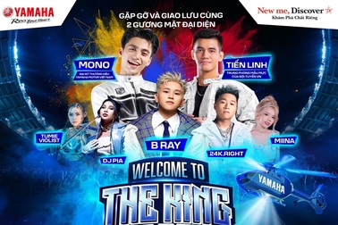 "Yamaha the king party": Ngắm Exciter 155 VVA-ABS hạ cánh cùng trực thăng