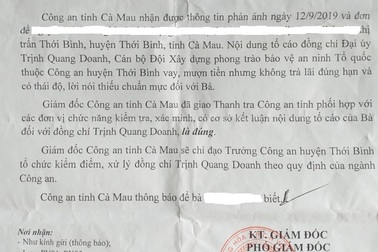 Đại úy công an bị dân tố chậm trả nợ