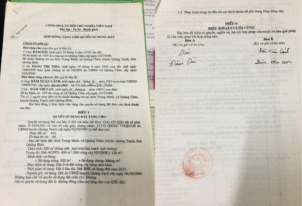 UBKT Tỉnh ủy vào cuộc vụ người chết vẫn ký giấy cho đất - 1 UBKT Tỉnh ủy vào cuộc vụ người chết vẫn ký giấy cho đất - 1