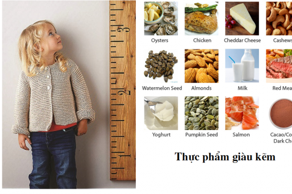 Thiếu kẽm - nguyên nhân khiến trẻ biếng ăn, chậm tăng cân, thấp còi - 4 Thiếu kẽm - nguyên nhân khiến trẻ biếng ăn, chậm tăng cân, thấp còi - 4