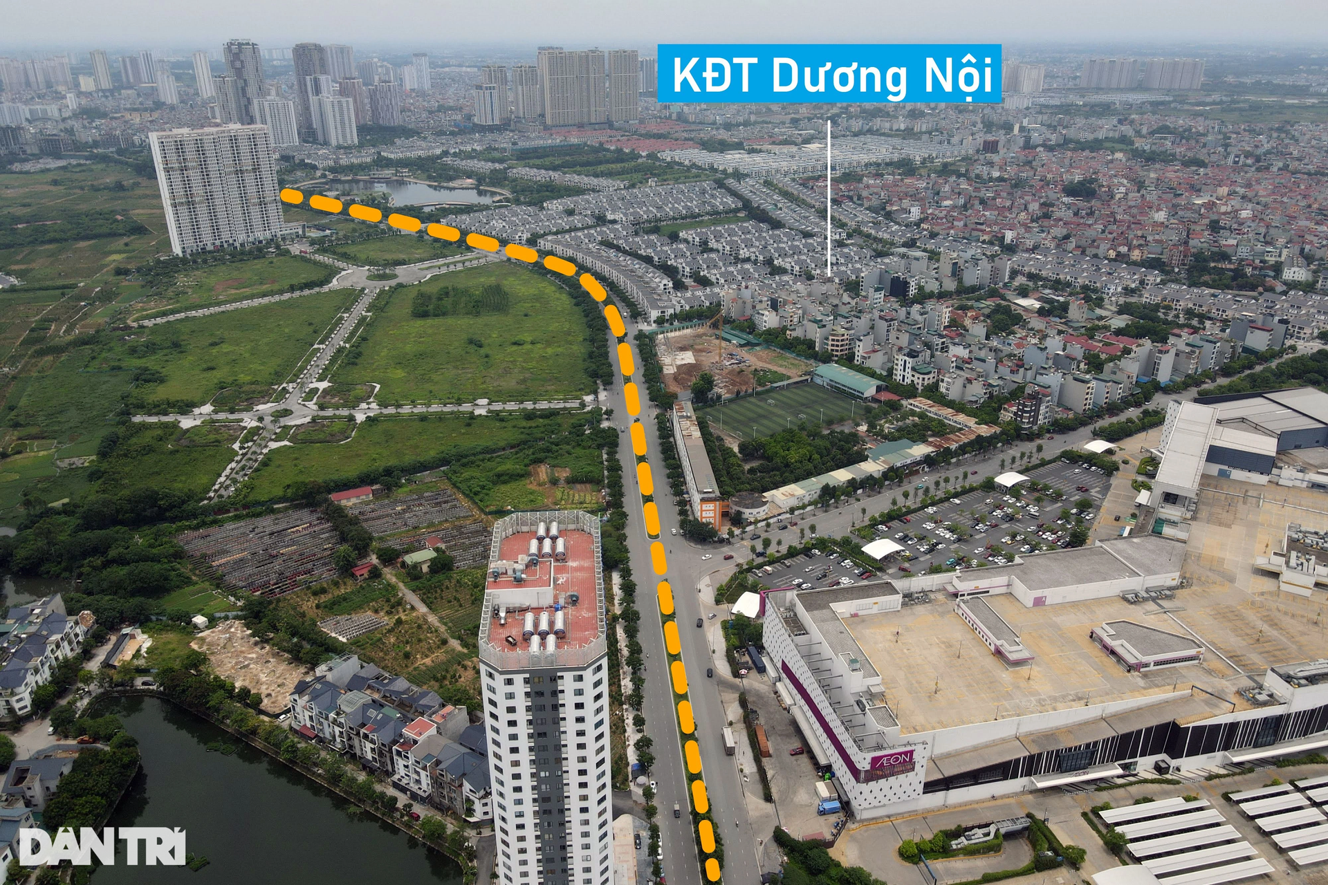 Hiện trạng 2 trục đường quy hoạch đi qua khu đô thị mới Dương Nội - 2 Hiện trạng 2 trục đường quy hoạch đi qua khu đô thị mới Dương Nội - 2