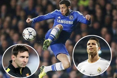 Hazard khao khát phân tài cao thấp với Messi hoặc C.Ronaldo