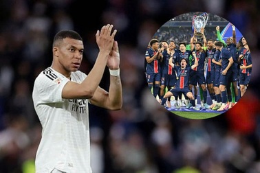 Mbappe phản ứng khi PSG giành chức vô địch Champions League