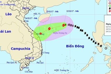 Bão số 13 đổi hướng, khả năng suy yếu thành áp thấp trên biển