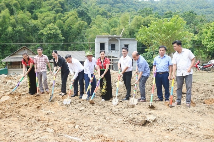 Khởi công công trình xây dựng điểm trường Mầm non Bản Tai Giác, xã Phú Sơn, huyện Quan Hóa, tỉnh Thanh Hóa.