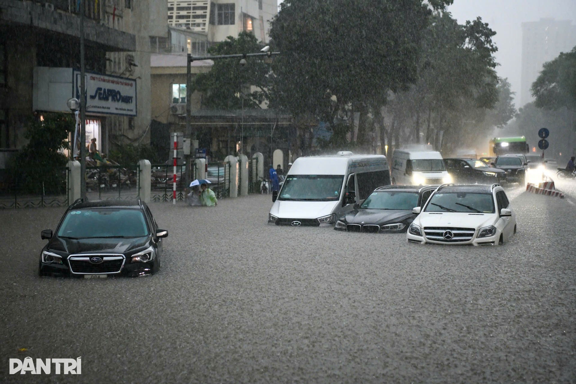 Hàng loạt xe sang bơi trong biển nước ngập ở Hà Nội - 14 Hàng loạt xe sang bơi trong biển nước ngập ở Hà Nội - 14