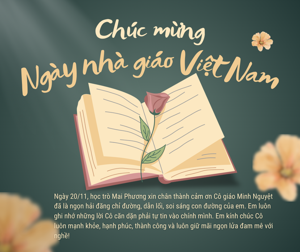 Cách làm thiệp 20/11 độc nhất vô nhị cực dễ gửi tặng thầy cô - 1