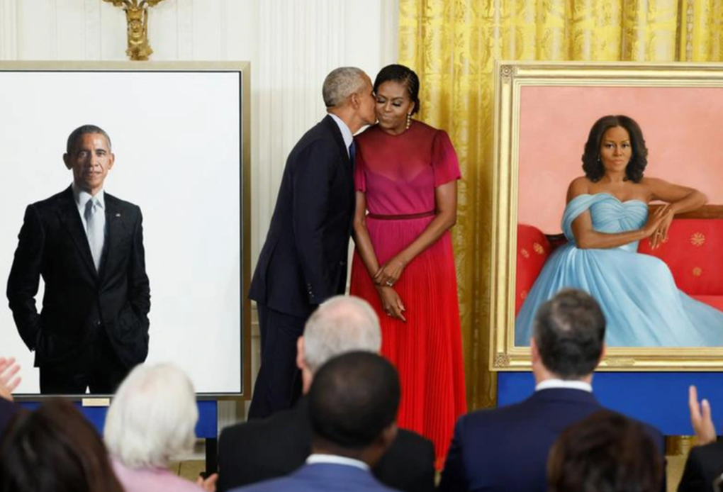 Công bố tranh chân dung vợ chồng cựu Tổng thống Obama tại Nhà Trắng - 1 Công bố tranh chân dung vợ chồng cựu Tổng thống Obama tại Nhà Trắng - 1