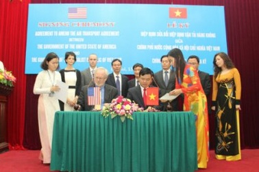 Bộ GTVT ký Hiệp định sửa đổi vận tải hàng không Việt Nam - Hoa Kỳ
