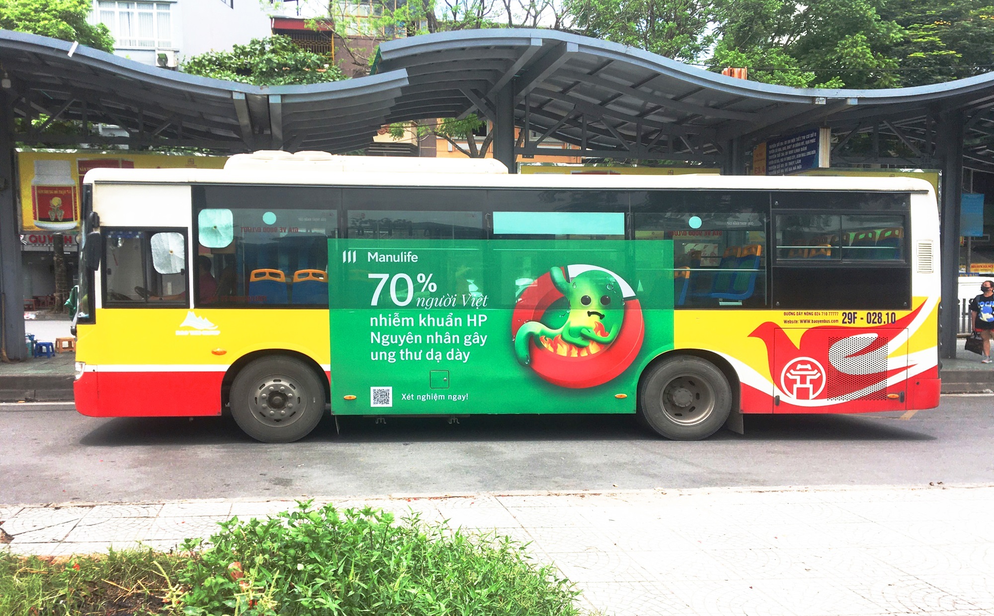 Otobüslerde sindirim sistemi hastalıklarıyla ilgili mesaj büyük ilgi gördü - 2 Thông điệp về bệnh lý tiêu hóa trên xe buýt được nhiều người chú ý - 2