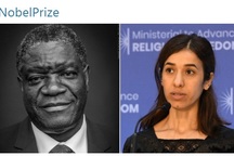 Nobel Hòa bình xướng tên hai nhà hoạt động chống bạo lực tình dục