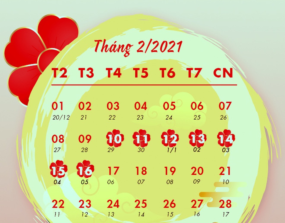Bộ LĐ-TBXH công bố lịch nghỉ Tết Nguyên đán và Quốc khánh 2/9/2021 - 2 Bộ LĐ-TBXH công bố lịch nghỉ Tết Nguyên đán và Quốc khánh 2/9/2021 - 2