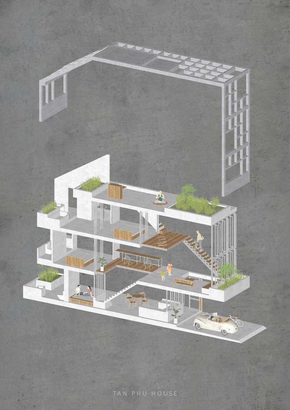 Nhà phố “ngập” cây xanh tách mình khỏi phố thị xô bồ ở TP. Hồ Chí Minh - 5 Nhà phố “ngập” cây xanh tách mình khỏi phố thị xô bồ ở TP. Hồ Chí Minh - 5