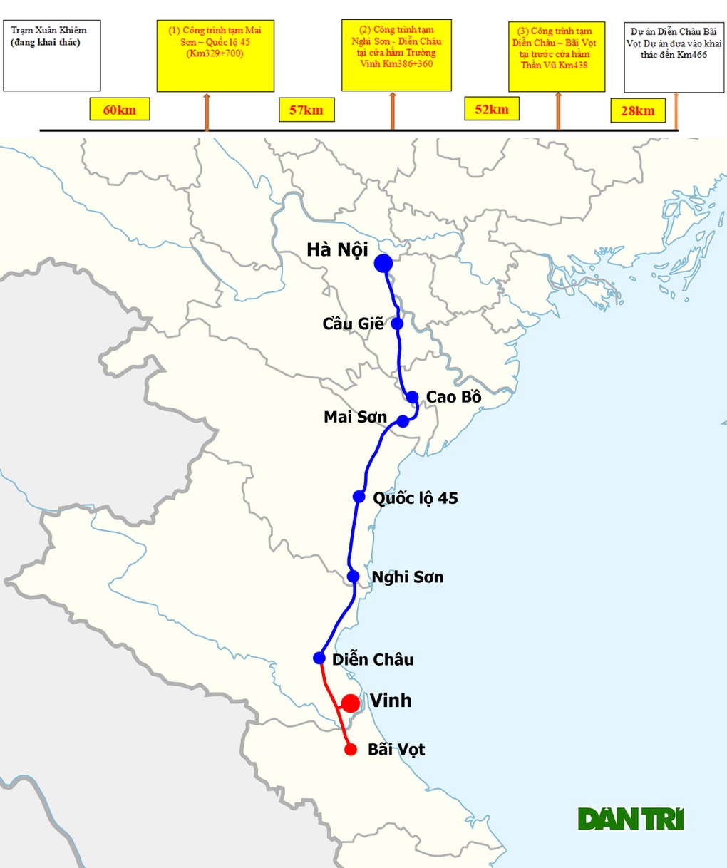 Vị trí 8 trạm dừng nghỉ tạm trên cao tốc Bắc - Nam - 1 Vị trí 8 trạm dừng nghỉ tạm trên cao tốc Bắc - Nam - 1