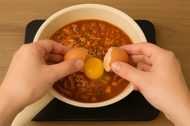 Đập trứng vào bát phở, nước dùng nóng có đủ diệt Salmonella?