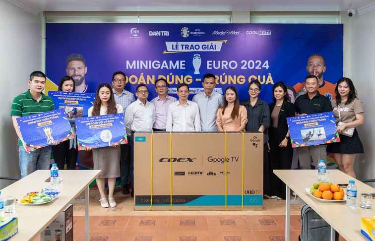 Độc giả báo Dân trí rinh loạt quà tặng với "Dự đoán Euro 2024"