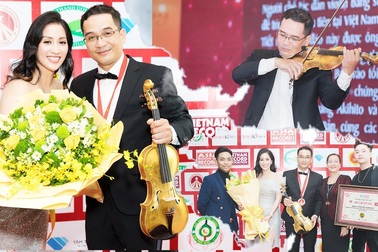 Anh trai của Khánh Thi - nghệ sĩ violin Xuân Huy nhận kỷ lục Việt Nam