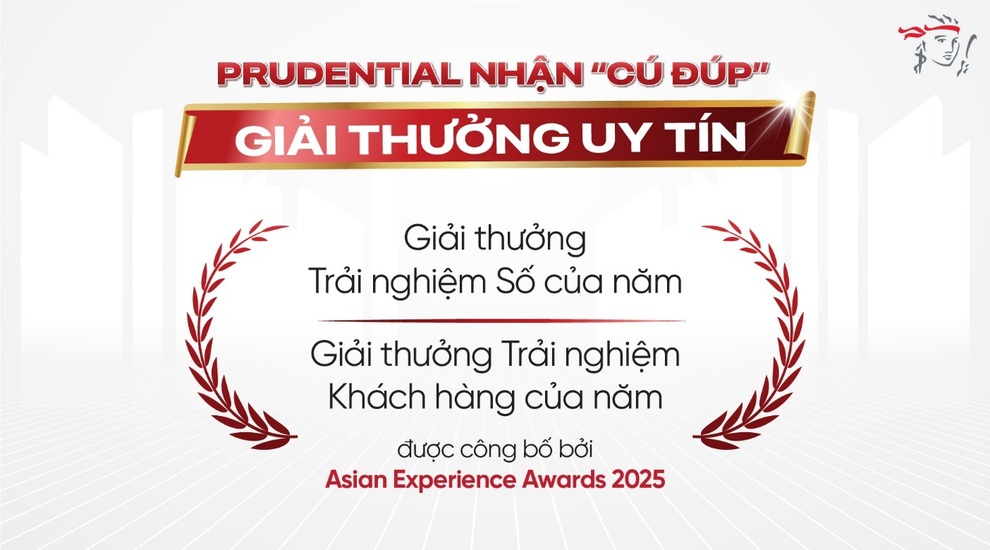 프루덴셜, 아시안 익스피리언스 어워드 2025에서 2개 상 수상 - 1 Prudential nhận 2 giải thưởng tại Asian Experience Awards 2025 - 1
