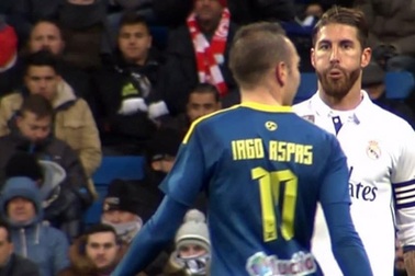 Sergio Ramos bị tố “phun mưa” vào đối thủ