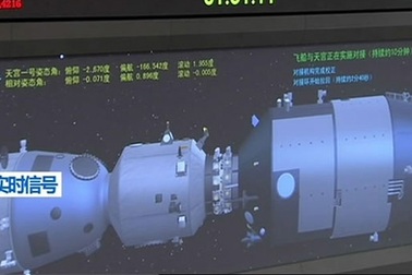 Tàu Thần Châu 8 nối ghép thành công với Thiên Cung